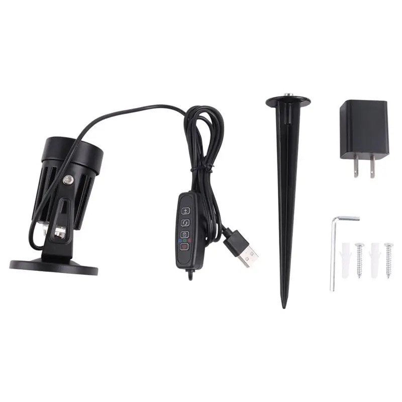 AC23-Spot Lights Indoor Up Lights Indoor With Timer, 3W Floor Spotlight Indoor Uplighting, 3000K/4000K/5000K Light US Plug