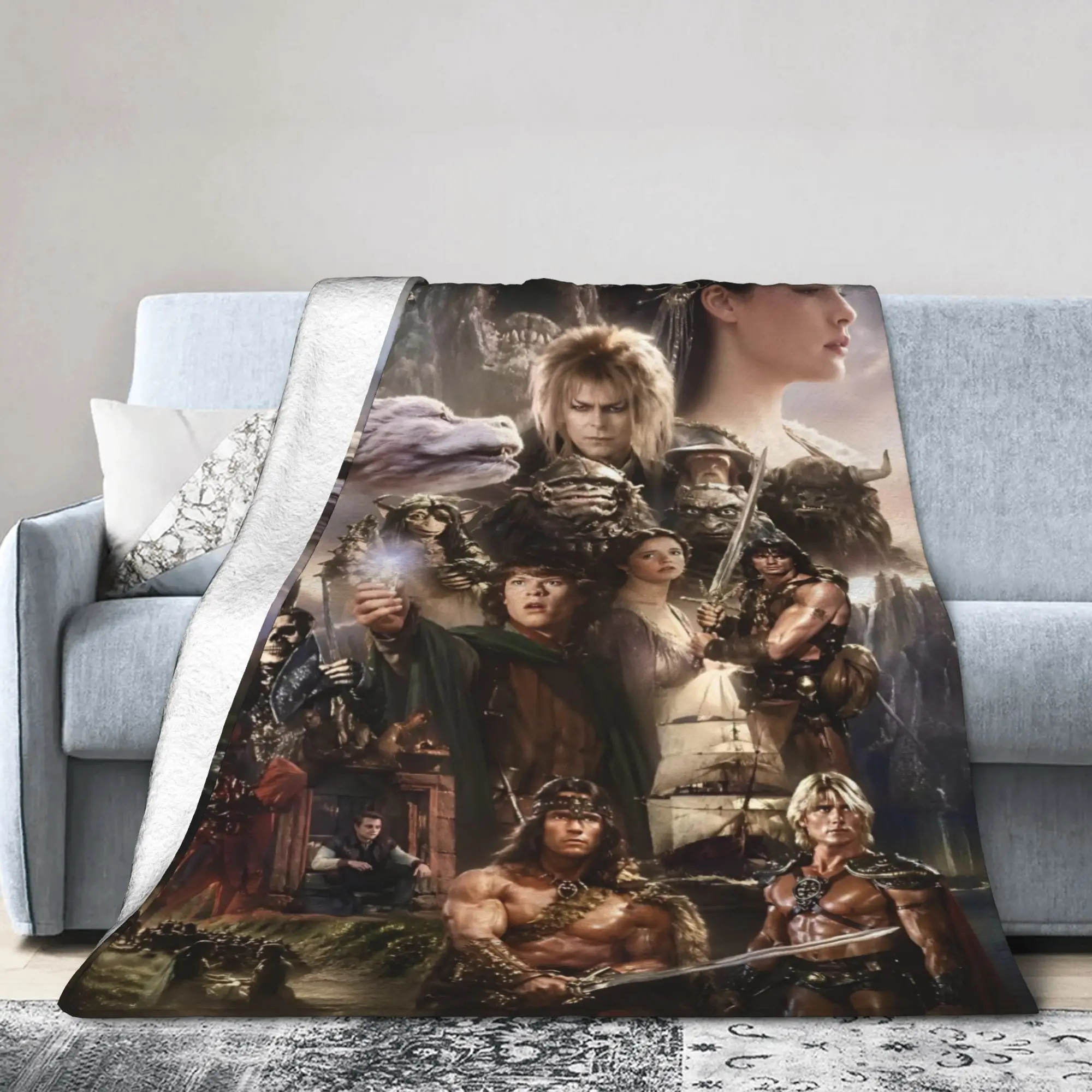 Labyrinth Movie Blankets Velvet  Multifunction Ultra-Soft Throw Blankets for Sofa Bedding Throws