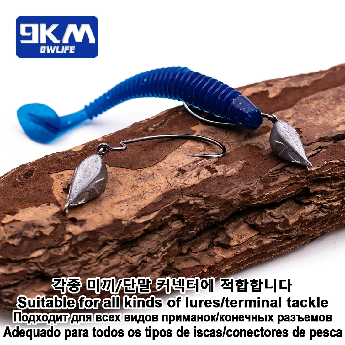 9KM 10~30Pcs Jig Head Hooks, Fishing Ewg Hooks Texas Rig Hook Wide Gap Offset Worm Hooks Bass Fishing Soft Lure Hook
