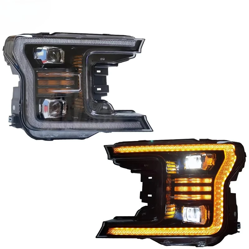 

For Ford Ranger Raptor 2018 2020 Car Accessories F150 LED Headlight US Version Headlamp Upgraded LTD Head Lamp Light