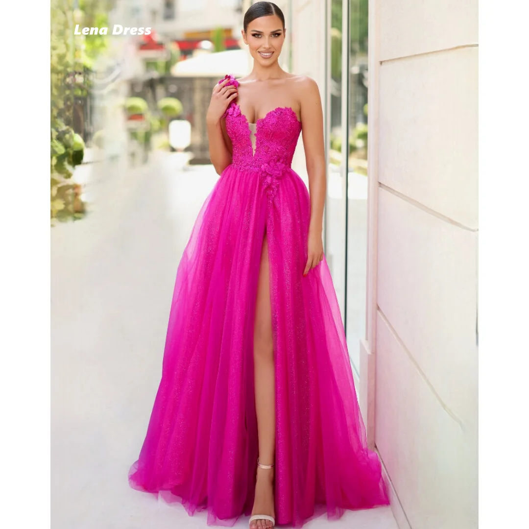 Lena Gauze Evening Dresses Woman Elegant Party Dresses 2024 for Wedding Dress Embroidered Lace Line A Custom Made Ball Gowns