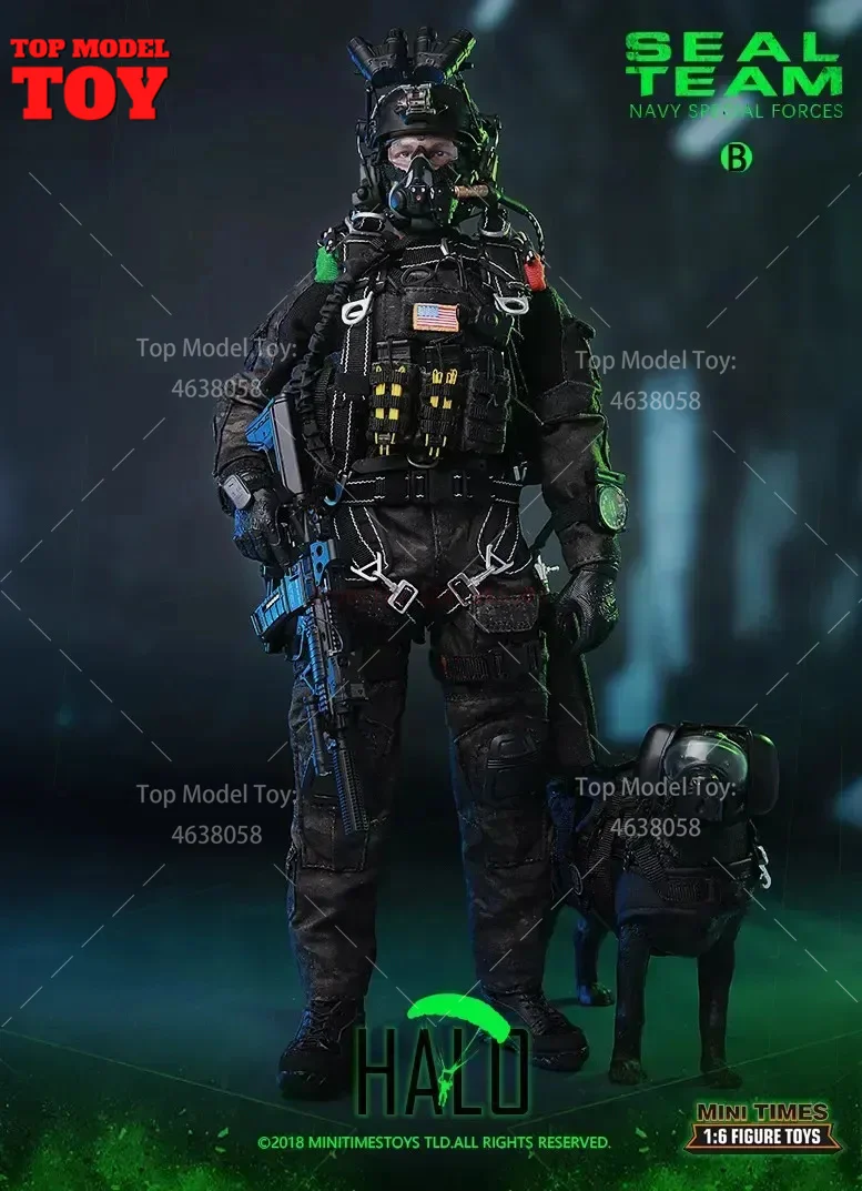 mini volte giocattoli M013 1/6 Bilancia SEAL Team Navy Forze Speciali Con Cane Set Completo 12 '' Mobile Solider Action Figure Per Hobby