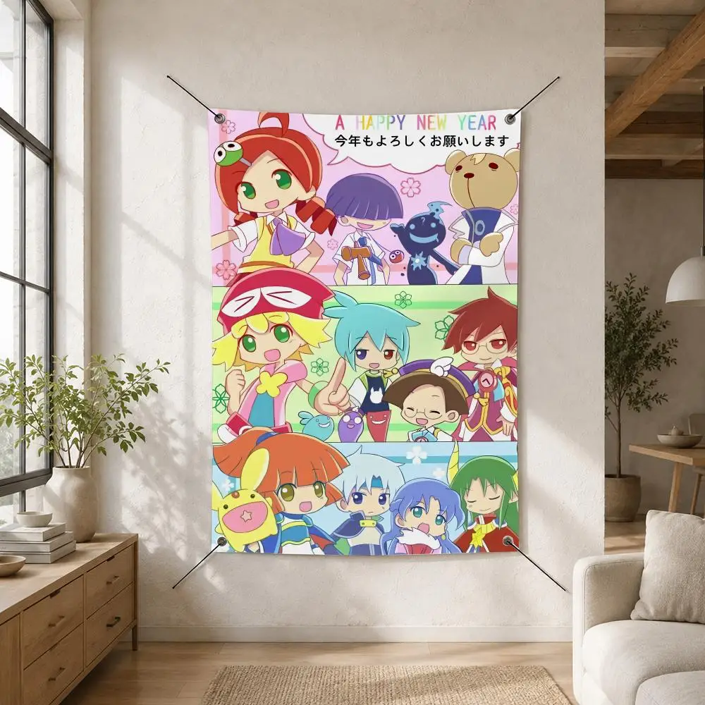P-Puyo P-Puyo F-Fever Sig Flags Custom Camping Outdoor Garden Room Bedroom Decor Party Backdrops Wall Art Family Gifts