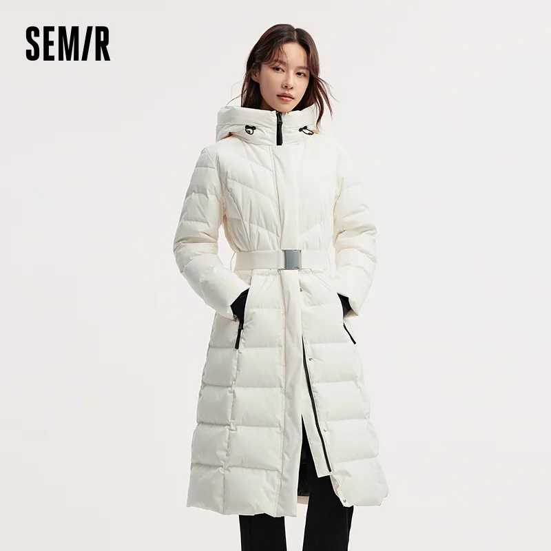 Semir أسفل سترة المرأة طويلة طول ثلاثة مقاومة الشتاء ملابس خارجية جديدة الدافئة العزل ملابس نسائية موضة غير رسمية #3