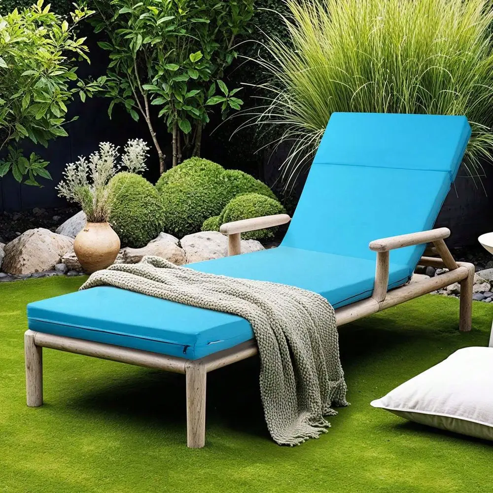 

Lounge Cushion, 72 X 21 X 4 In, Set Of 2 Outdoor Lounge Chair Cushions, Waterproof FadeResistant, Sun Lounger Cushions With Tie