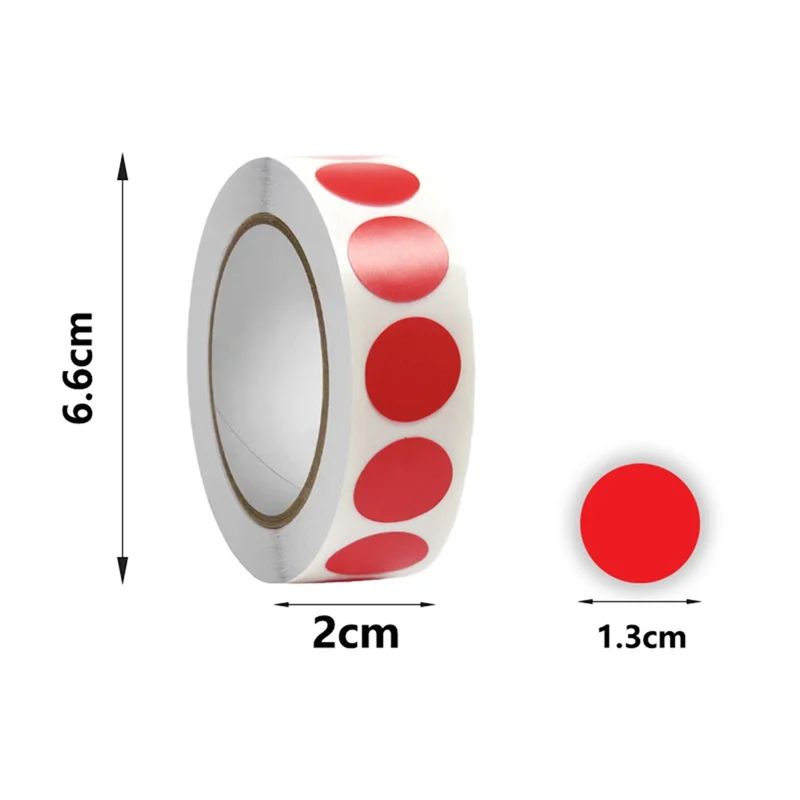 10000 шт., цветные точечные наклейки, 1000 шт./рулон, 10 цветов, круглые точки, этикетки, круглые кодирующие этикетки для офиса, прочный 13 мм