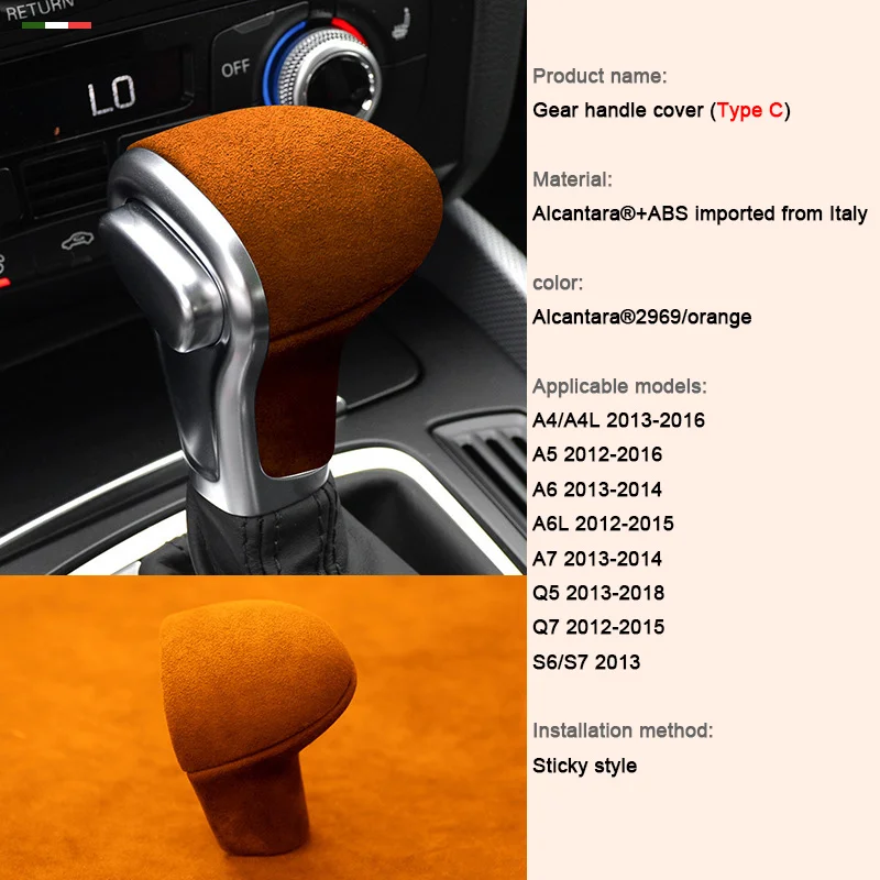 

Alcantara Car Central Gear Shift Knob Panel Trim Gears Cover For Audi A3 A4L A5 A6L A7 Q2L Q5L Q7 S3 S4 S5 S6 S7 B8 c7 c8 b6 b7