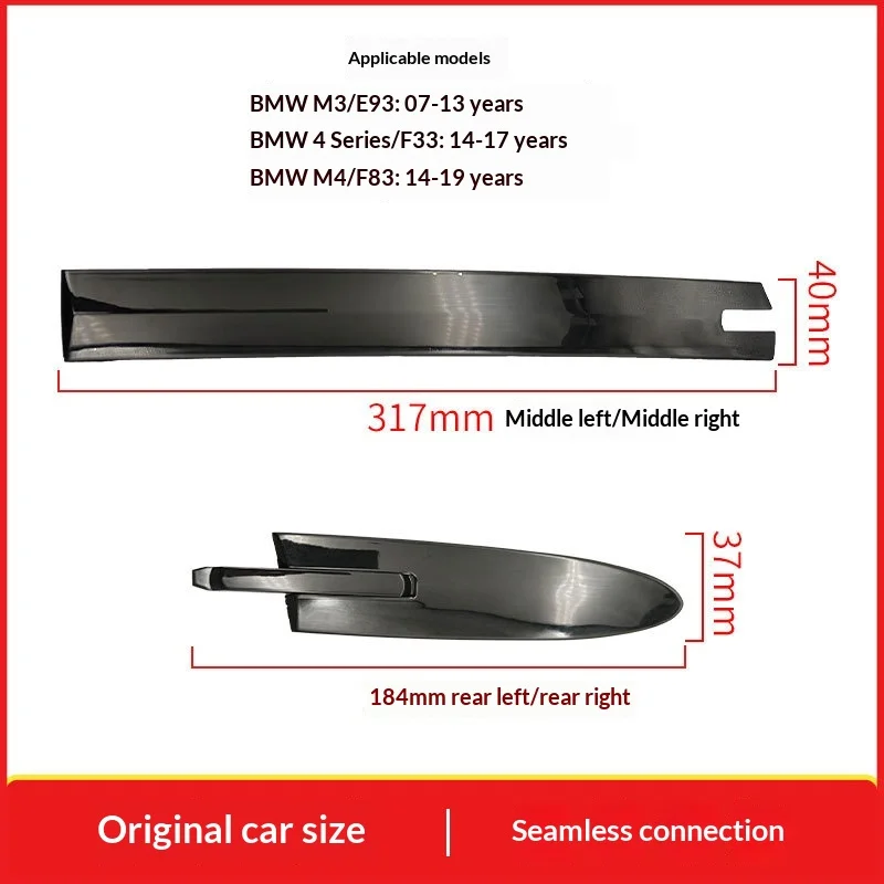 For BMW M3 M4 4 Series Convertible Coupe Roof Trim E93 F33 F83 Roof Hinge Hinge Cover view 3