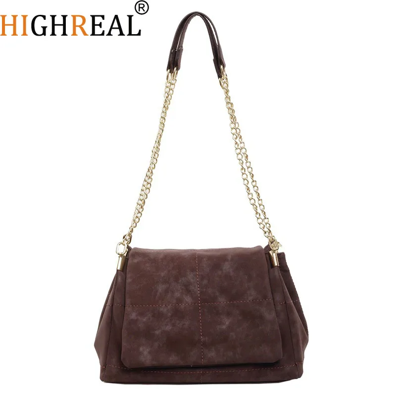 

Модная сумка через плечо для женщин, универсальная сумка-тоут с цепочкой, в стиле хип-хоп, из мягкой искусственной кожи, квадратной формы.