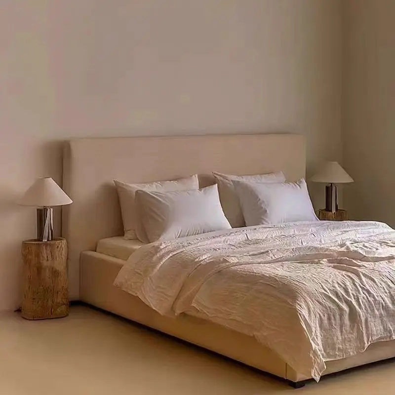 

Minimalist Brown Double Bed Australia Design Modern Pliable Double Bed Frame Wooden Camping Cama Matrimonial Furniture For Home