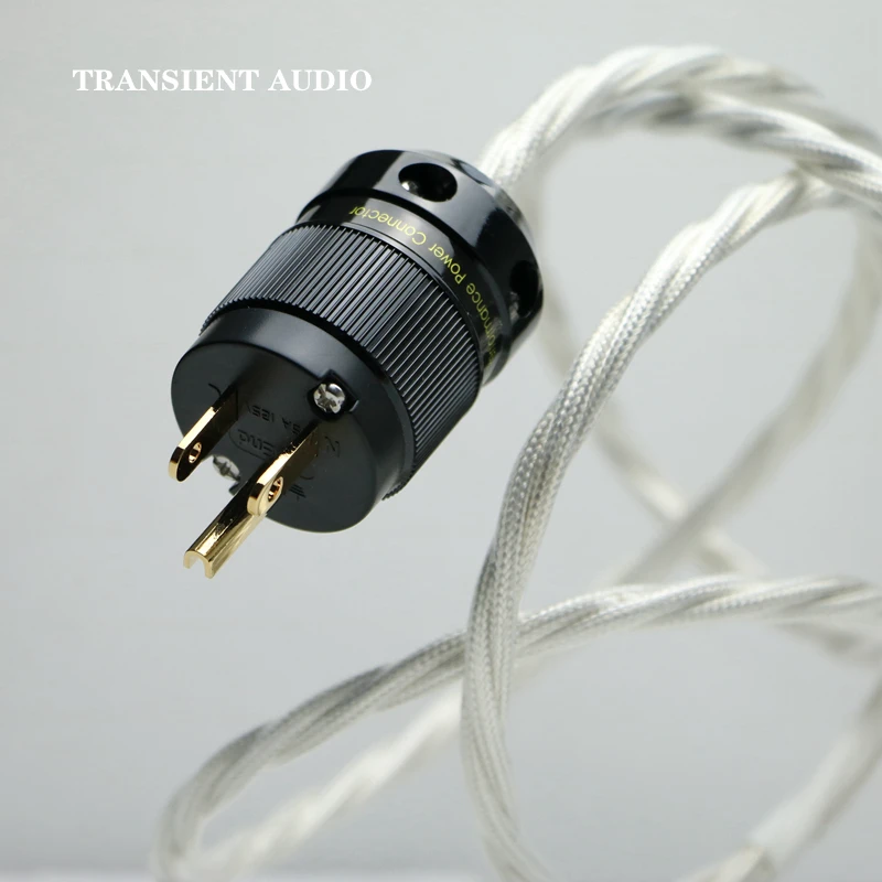 Single Crystal Copper Silver Plated Professional Noise Reduction American Standard Fever Grade Audio Power Connection Cable