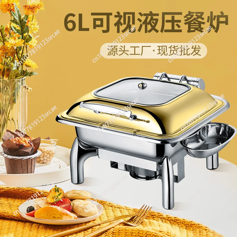 

Premium Commercial Grade Stainless Steel Buffet Chafing Dish Set round & Induction Ready for Elegant Kitchen Serving