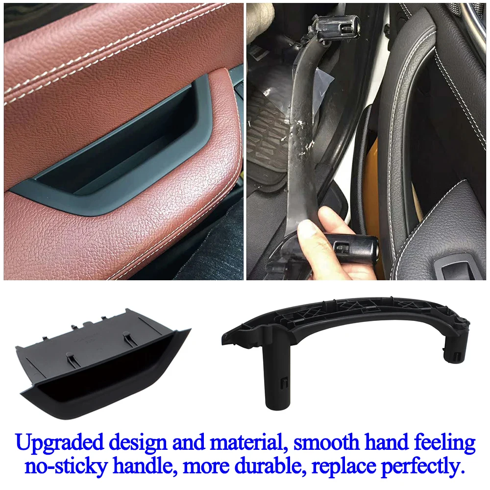 LHD RHD Car For BMW X3 X4 F25 F26 4PCS Passenger Door Inside Handle Cover Door Armrest Panel Inner Pull Handle Trim 2010-2016