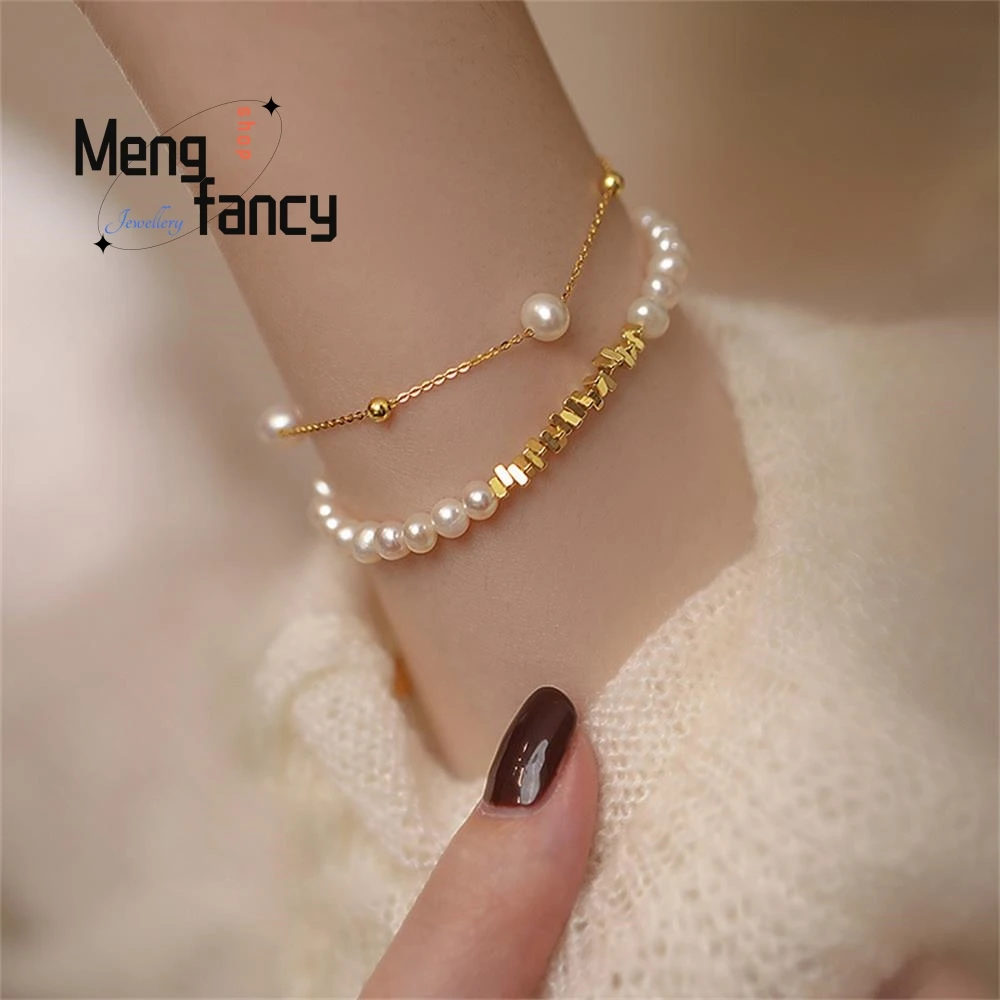 

Natural Freshwater Pearl Bracelet Simple Exquisite Elegant Luxury Fashion Fine Jewelry Sexy Young Girls High-grade Holiday Gifts