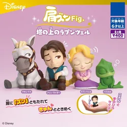 Disney Tangled Kawaii Japan Gashapon Figurine Anime Doll Rapunzel Cute Capsule Toys Miniature Model Gift