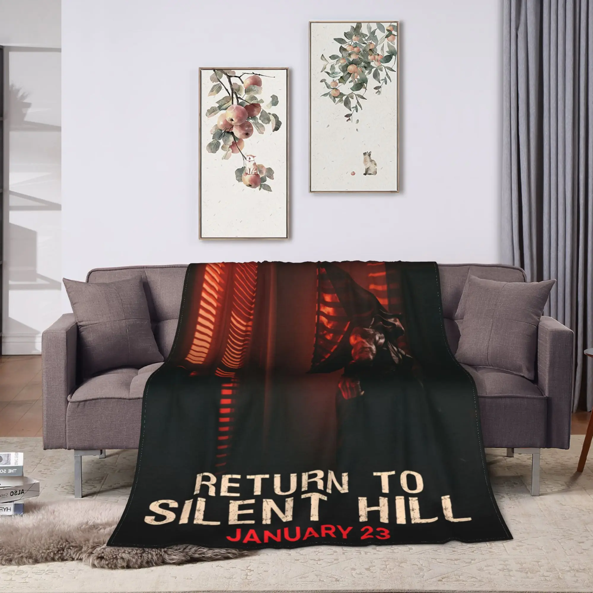 Warm Blanket Camping Return to Silent Hill Movie 2026 Bedding Throws  Flannel Bedspread For Couch Bed Fluffy Sofa Bed Cover