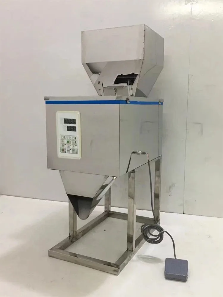 10-1000g Automatic Quantitative Weighing and Filling Machine Granules Powder Dog Food Coffee Beans Desktop Filling Machine