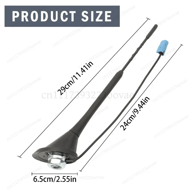 Car Roof Antenna Aerial Compatible with Astra G H Corsa C D Meriva A Vectra C Signum Omega B Zafira A B HC97 28cm Auto Parts