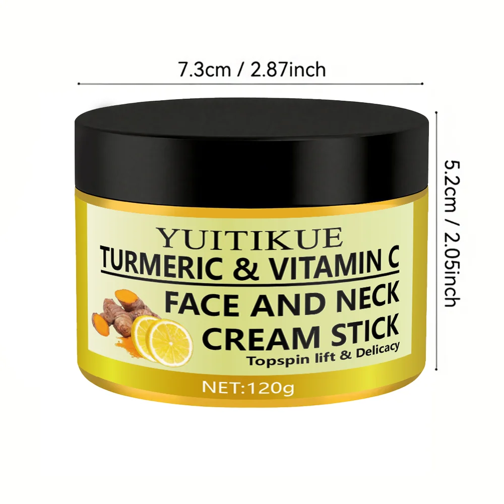 YUITIKUE فيتامين C وكركم كريم الوجه والرقبة - لا يسبب الحساسية، ثبات وتفتيحها، ترطيب ويمتص بسهولة #6