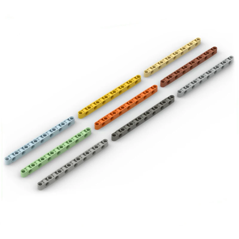 MOC Building Blocks Technical Part 1x15 Vertical Hole Steering Beam Replace Accessory 71710 for Modification Toy Car Robot