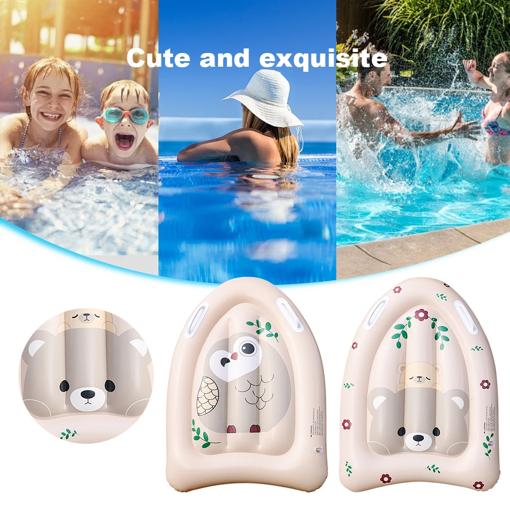 Inflatable Surfboard with Handles PVC Sea Surfing Wakeboard Swimming Floating Mat Folding Beach Surfboard for Kids Water Play