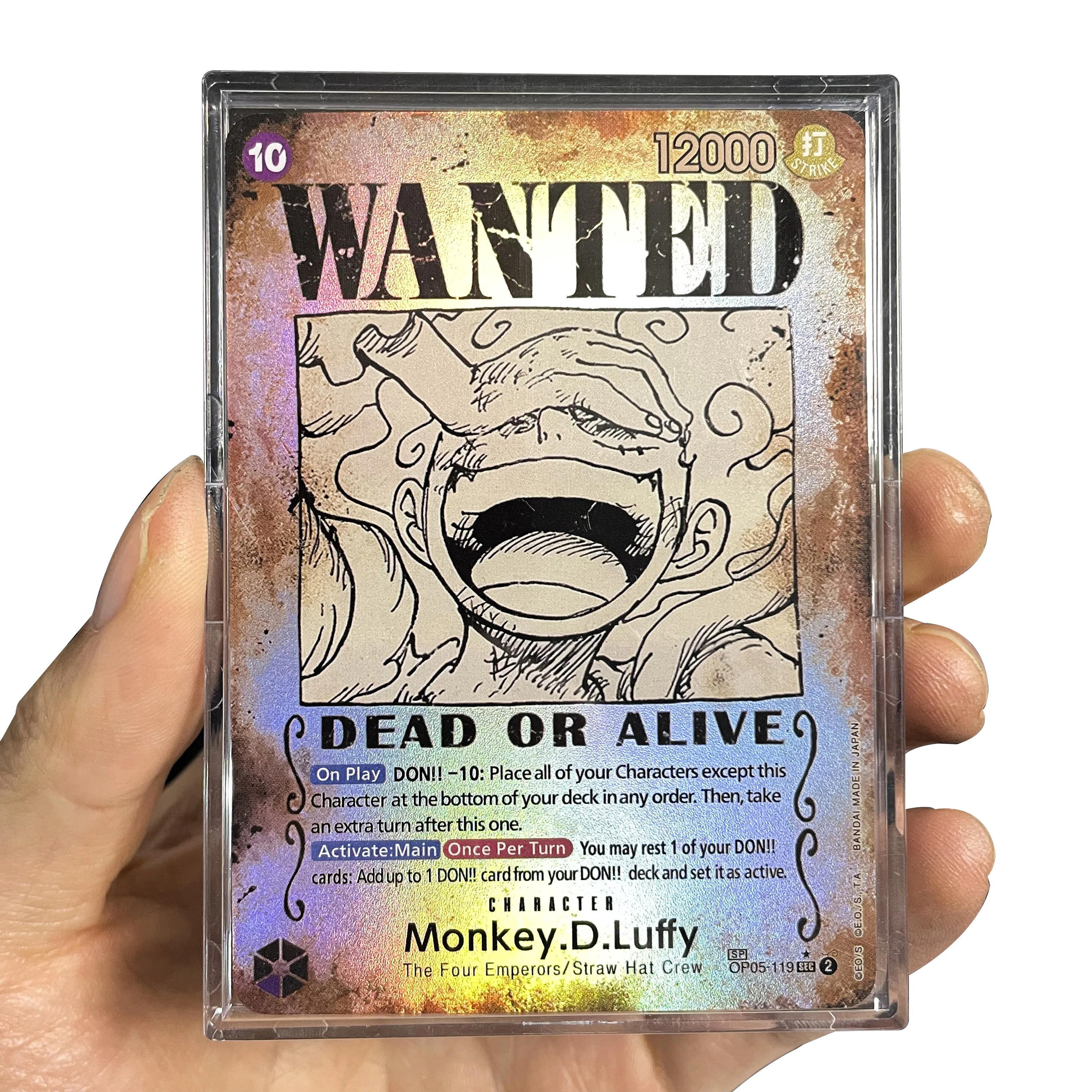 EEN STUK Proxy Card Monkey D Luffy SP-OP05-119 SEC WILDE Poster Alt Art/Geheime Zeldzame OPCG TCG Super Zeldzame Folie Kaarten