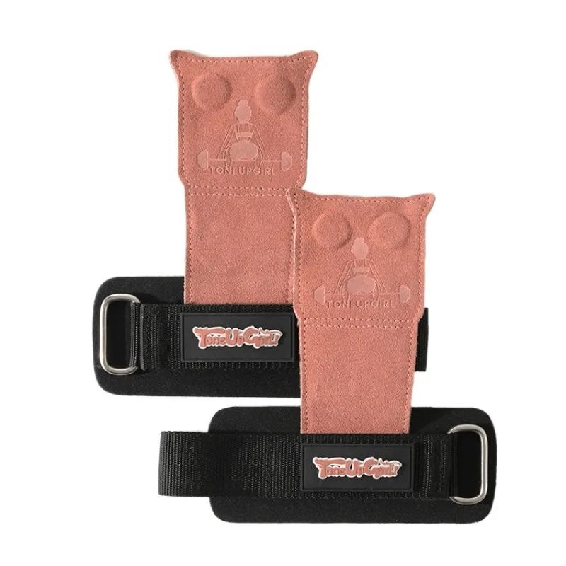 

2-layered Cowhide Palm Guard Soft Fitness Gloves for Women Pull-up Hanging Bar Palm Protect Female Cute Gym Sports Guard
