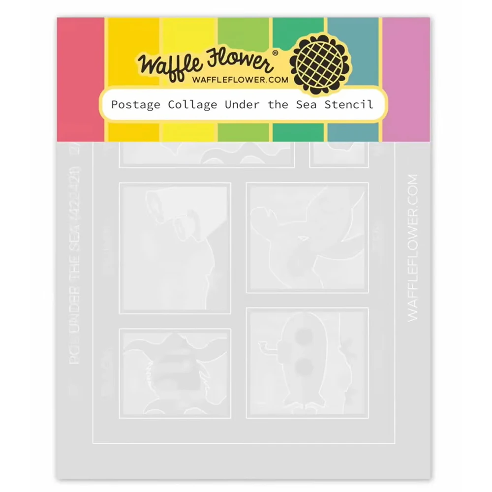 Wafelbloemen Zeebodem Silhouetten Vierkant Postzegel - Koraal Stencil Metalen Stansmessen Stempels DIY Handgemaakt Scrapbook Mei 2026 Nieuw