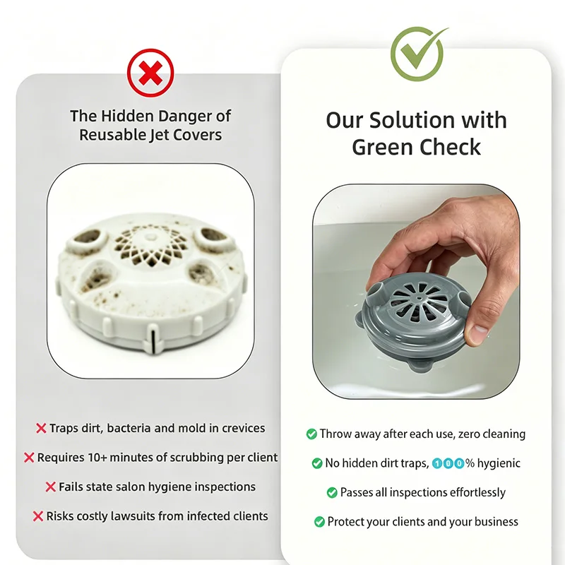 4 Pin Magnetic Jet Head,Single-use Only Surfing Jet Pump Cover  For Motor Spa Pedicure Chair Foot Bath Accessories