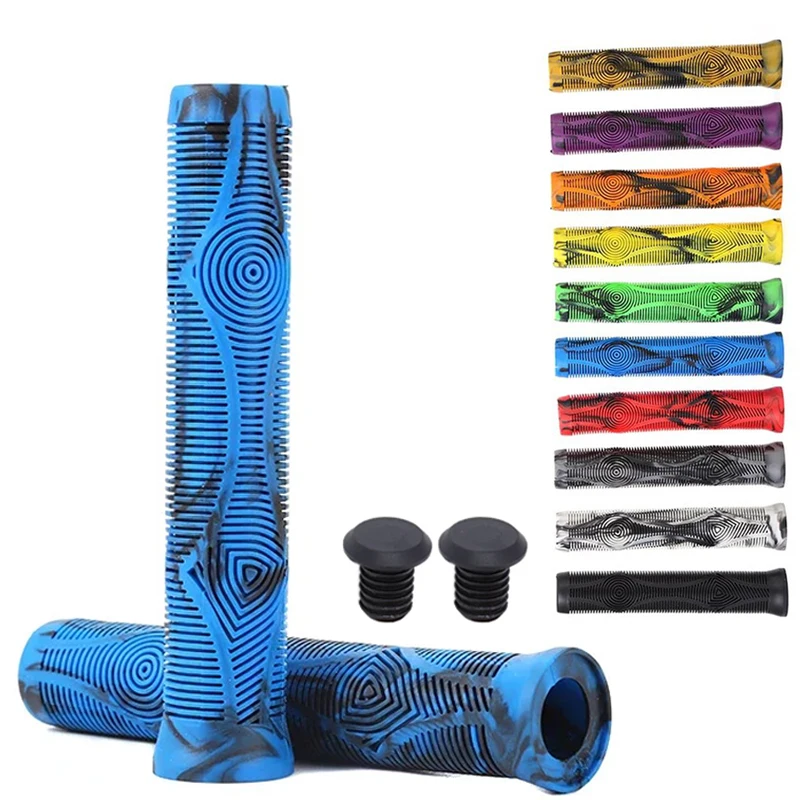 160mm Lengthened Bicycle Grips Bike Handlebar Grips Soft Rubber Mountain Bike Grip Non-slip Bicycle Handle Damping MTB Cuffs