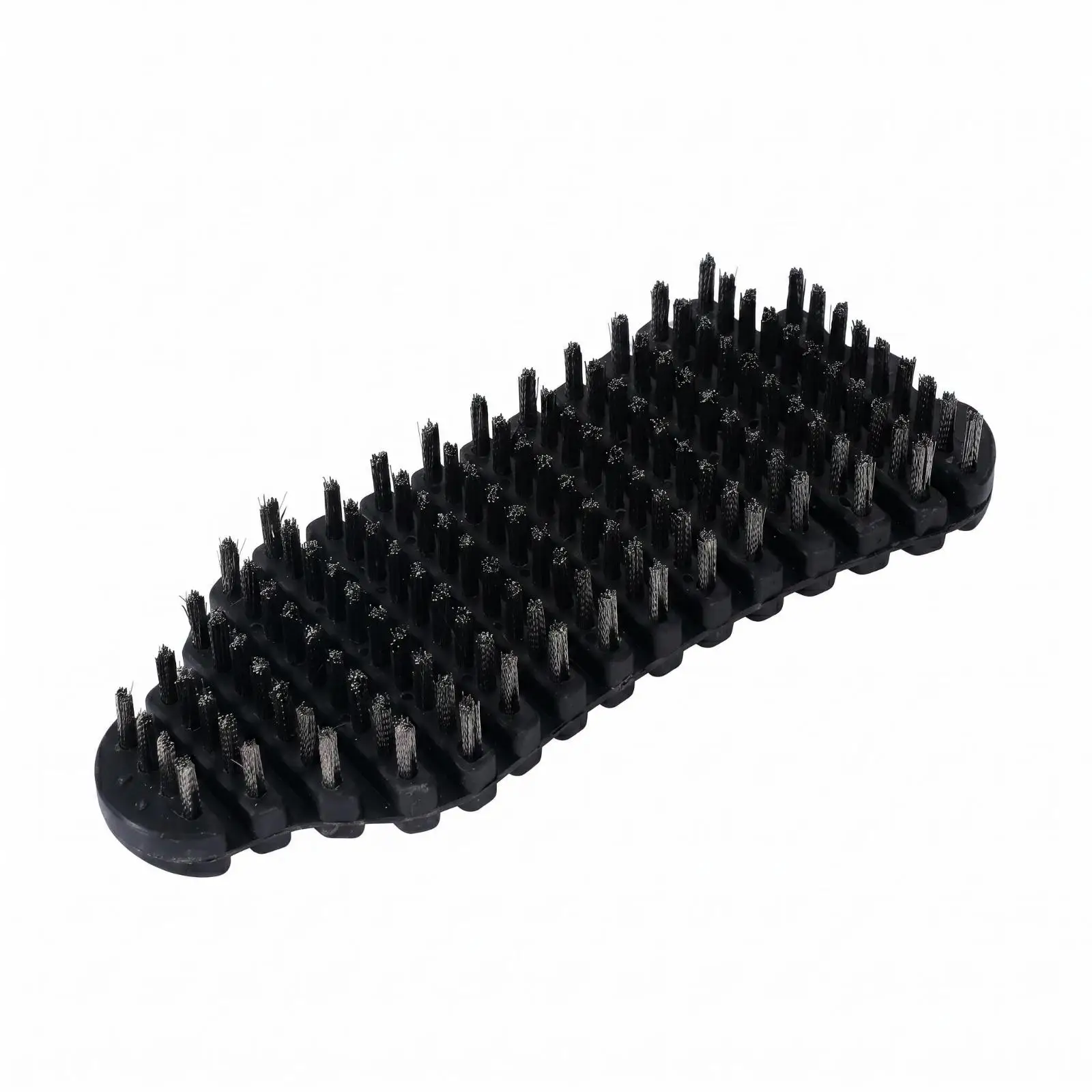 Heavy Duty Barbell Cleaning Brush Curved Steel Wire Bristle Cleaner for Fitness Equipment Rust Removal