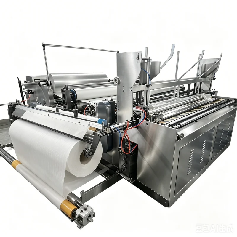 Full Automatic Tissue Paper Production Line with High Capacity Toilet Roll Manufacturing Machine for Export Plant