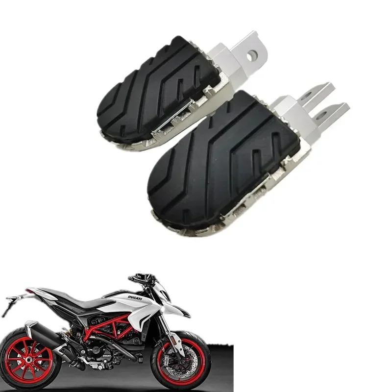 MOTO FOR Ducati 821 Hypermotard Motorcycle Accessories Front Footpegs Foot Rest Peg