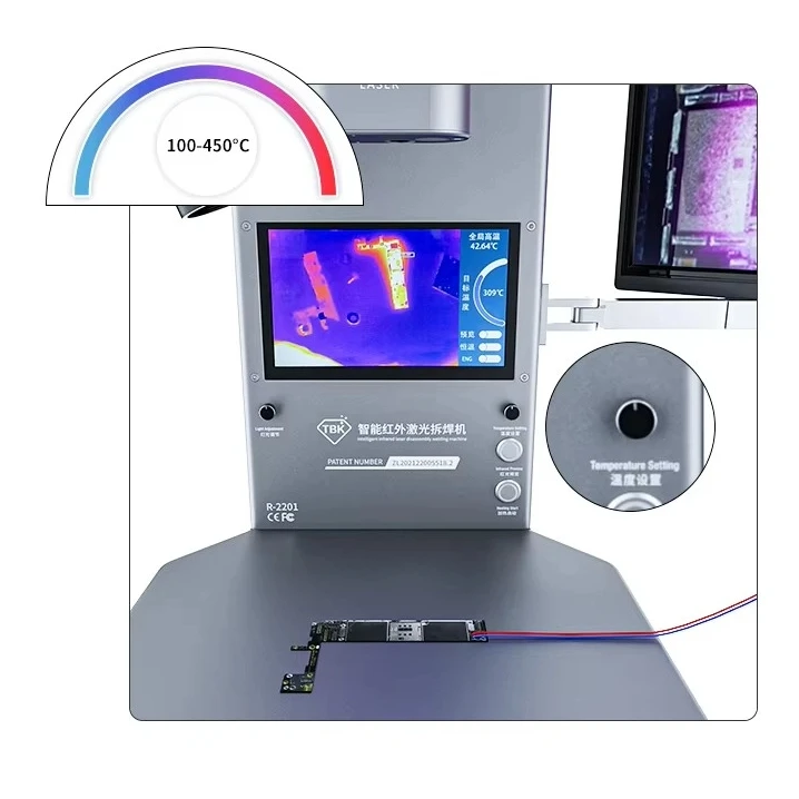 

TBK R-2201 Laser Welding Machine Thermal Imaging Diagnosis Phone Repair Intelligent Infrared Laser Disassembly Welding Machine
