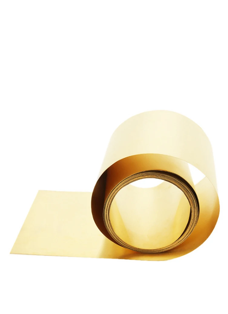 Brass Foil, Brass Skin, Brass Metal Foil Sheet, Thickness 0.01-0.6mm, Width 10-400mm