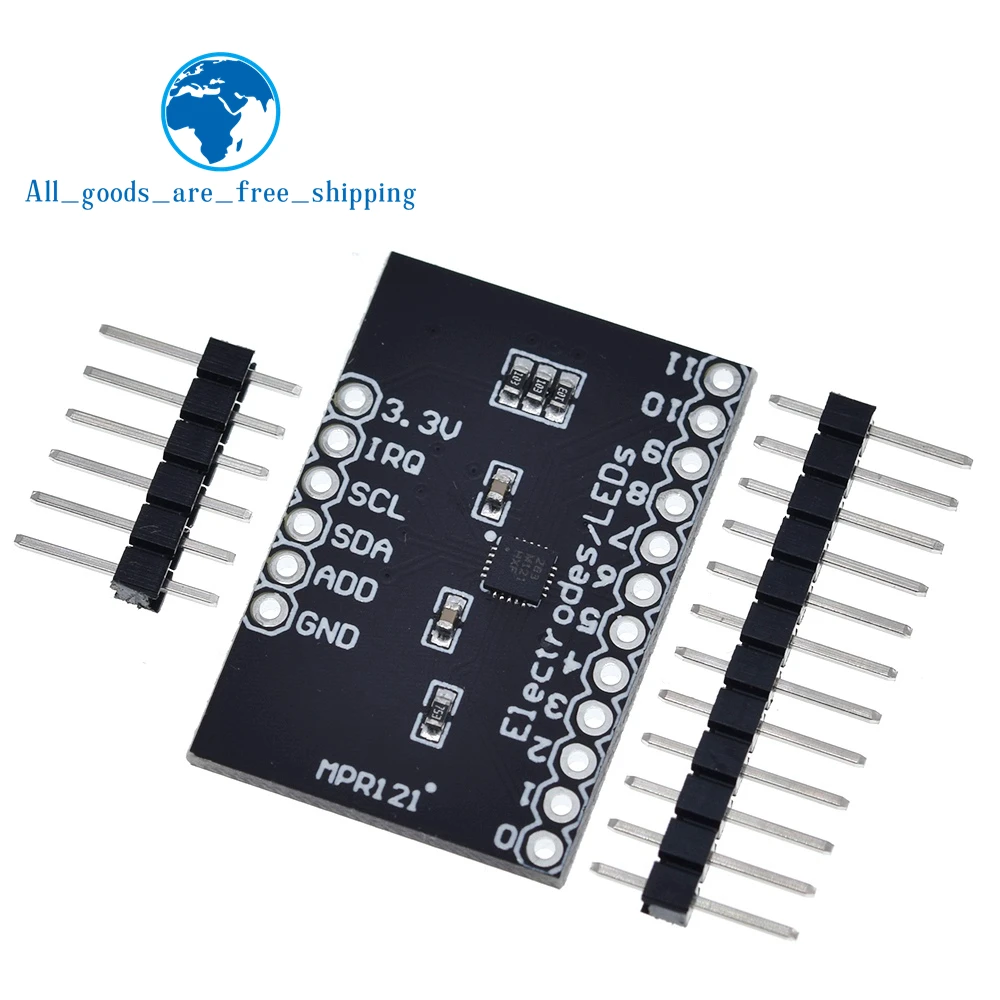 TZT MPR121 Breakout V12 Capacitive Touch Sensor Controller Module I2C keyboard Development Board For Arduino