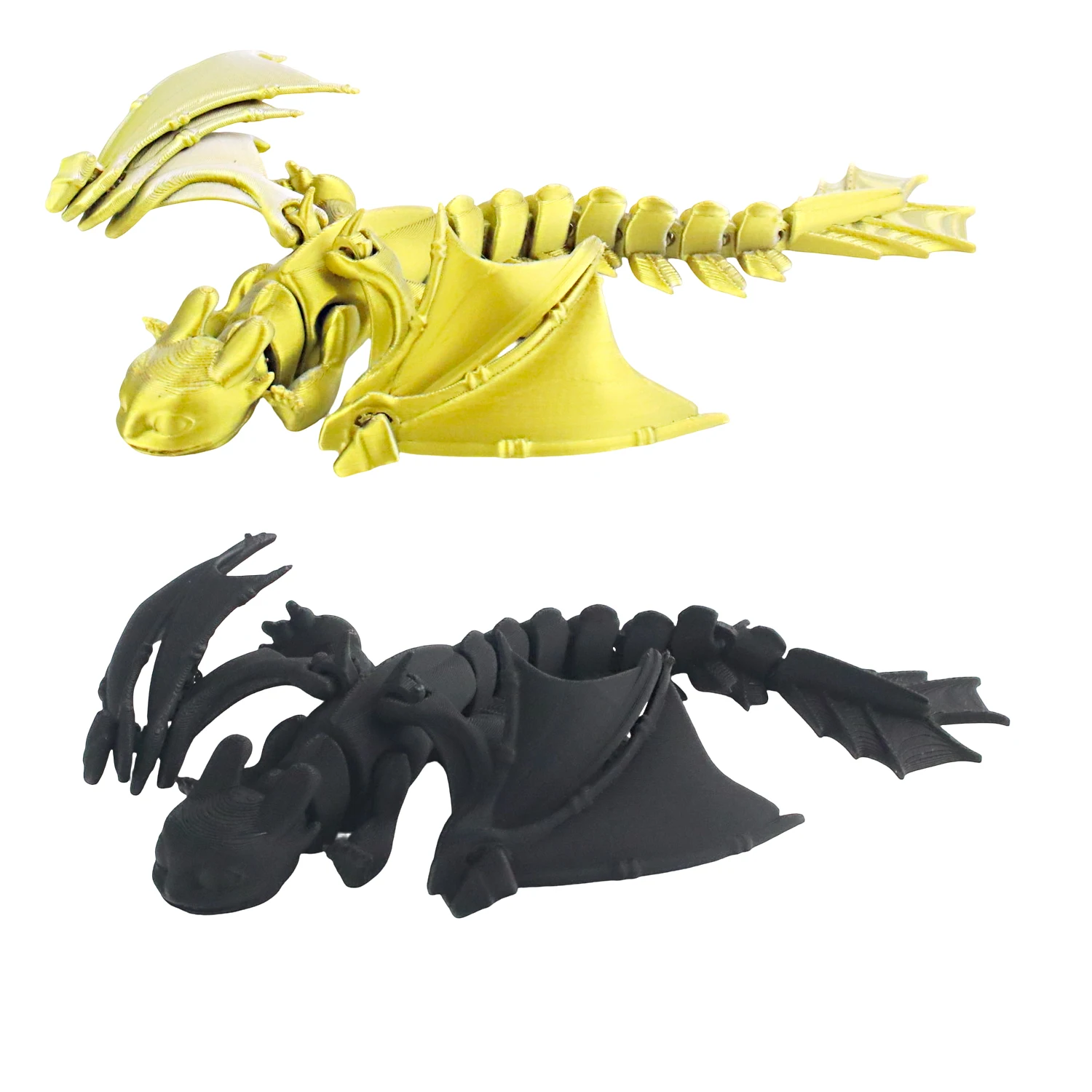 

3D-печатная модель крылатого дракона, настольное украшение, игрушка для снятия стресса, коллекционный подарок