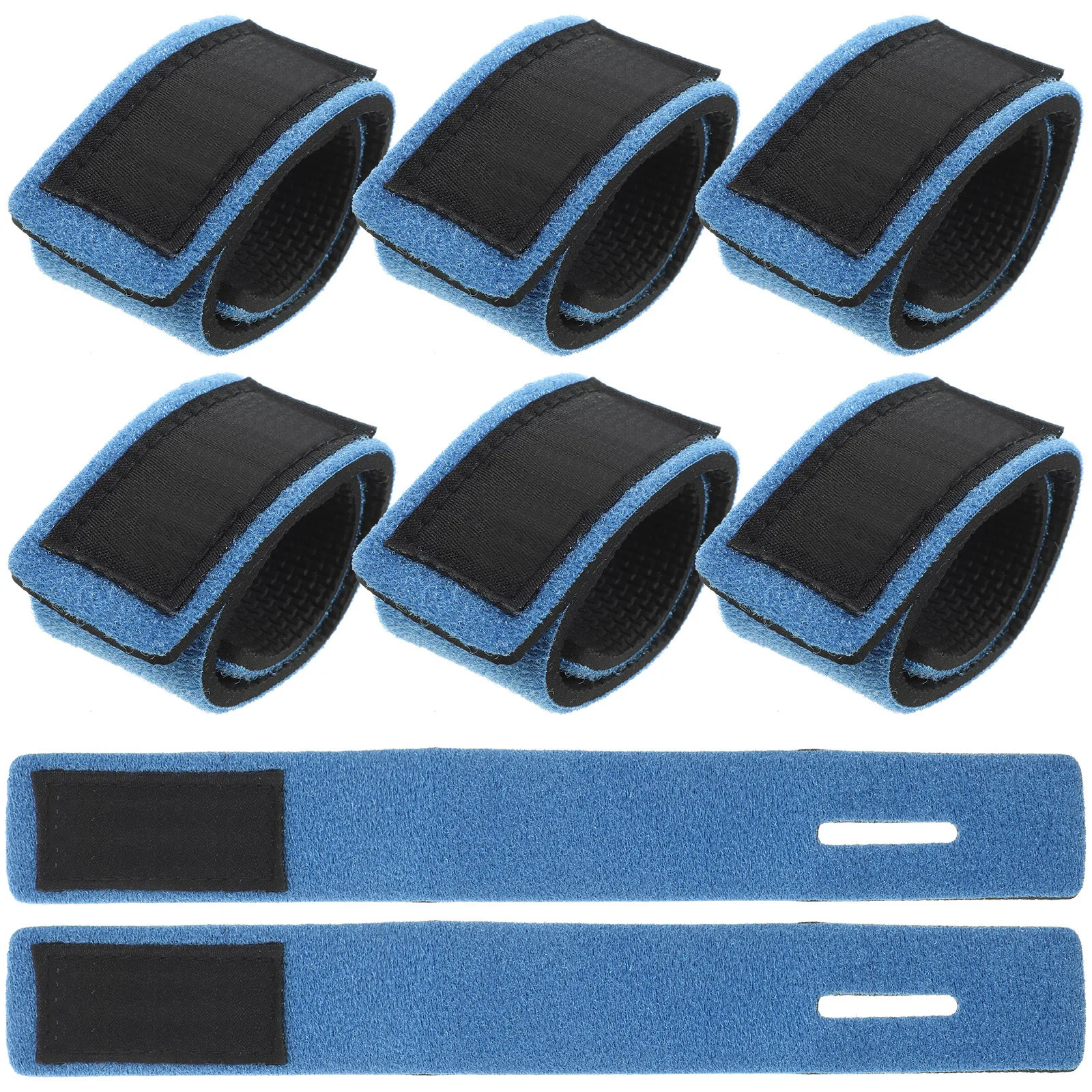 

8 Pcs Belt Fishing Rod Strap Tie Straps Ties Belts Blue Wrapping Bands