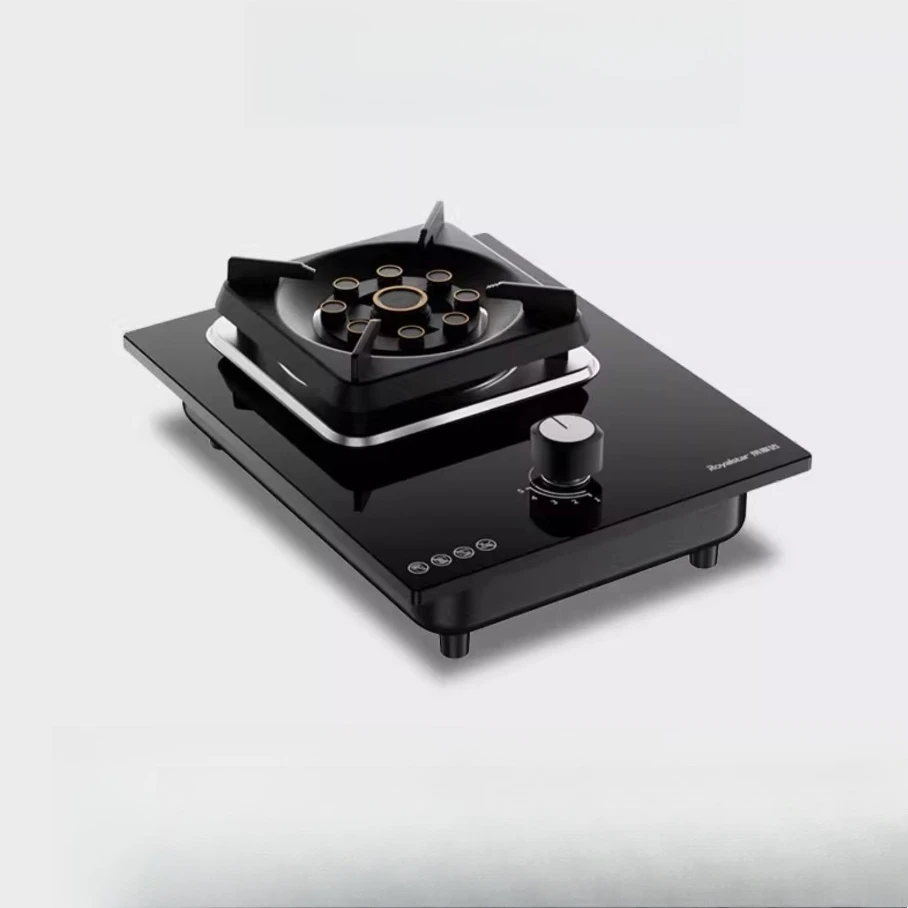 

Бытовая газовая плита с одной конфоркой — двойное крепление (встроенный/настольный), горелка с девятью полостями, высокая мощность для жарки на кухне