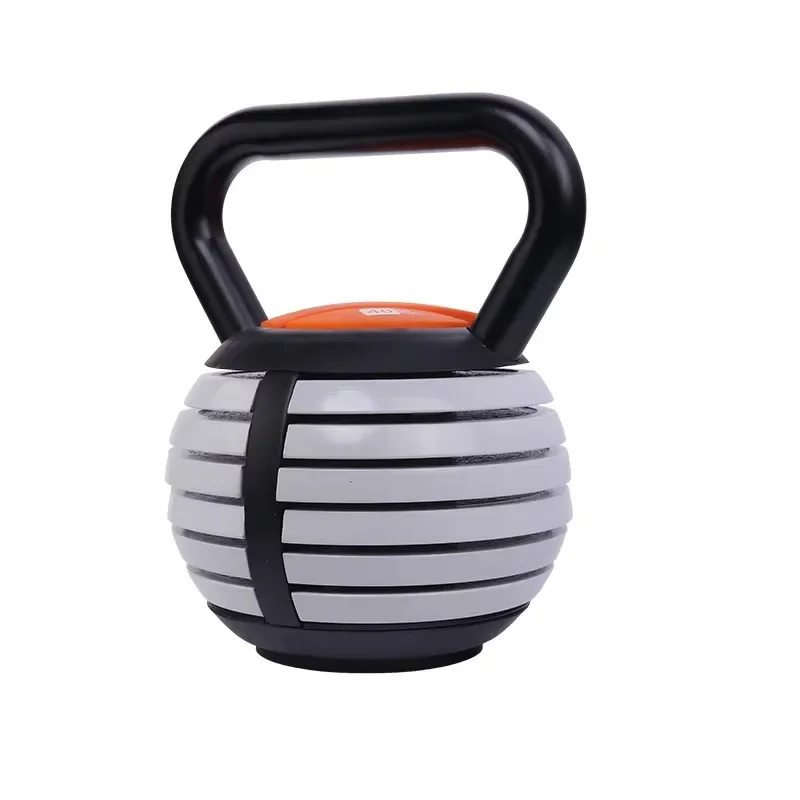 Cast Iron Silicone Rubber Kettlebell Colored Design For Home Fitness And Strength Training Exercise