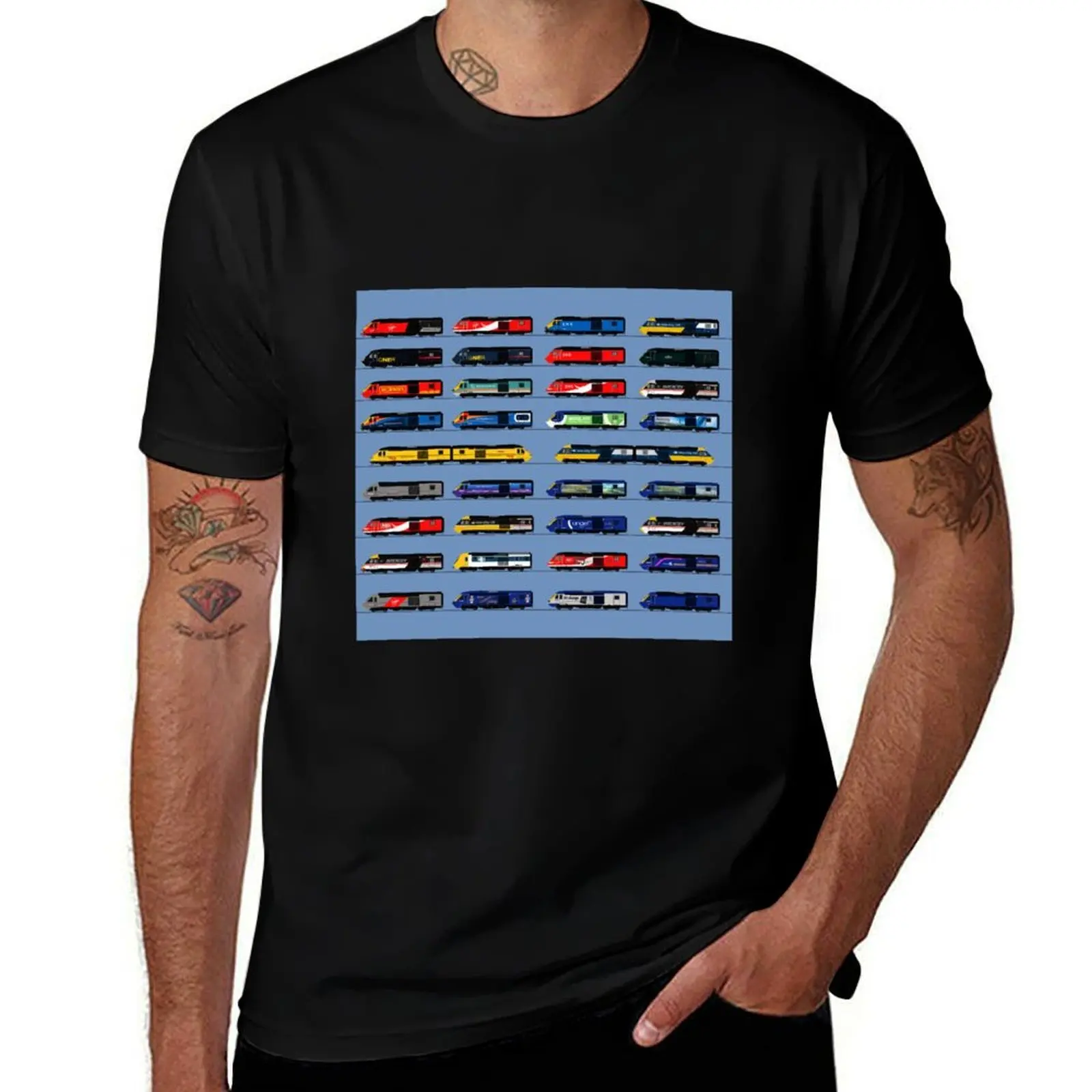 

CLASS 43 LOCOMOTIVES T-Shirt cotton man t-shirts quick-drying clothes heavy weight t shirts for men