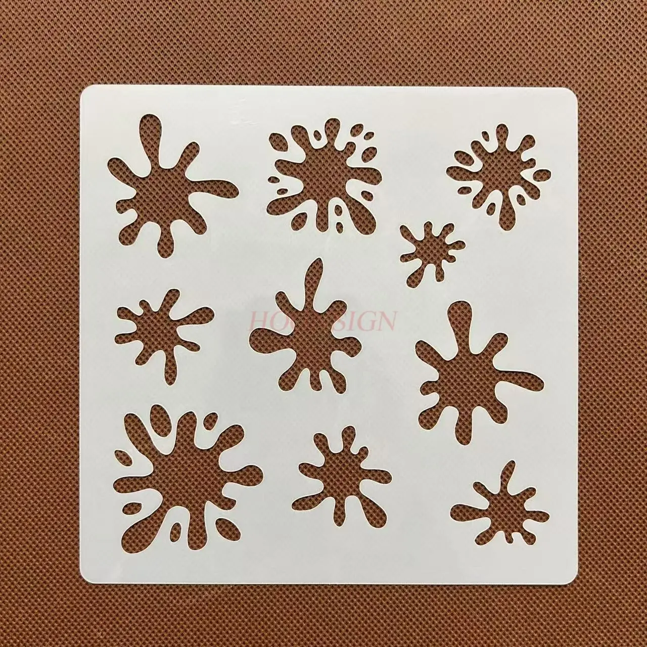 1 шт. капли воды, пятна воды, креативная полая графика, распылительная живопись, настенная живопись, граффити, пластиковая живопись