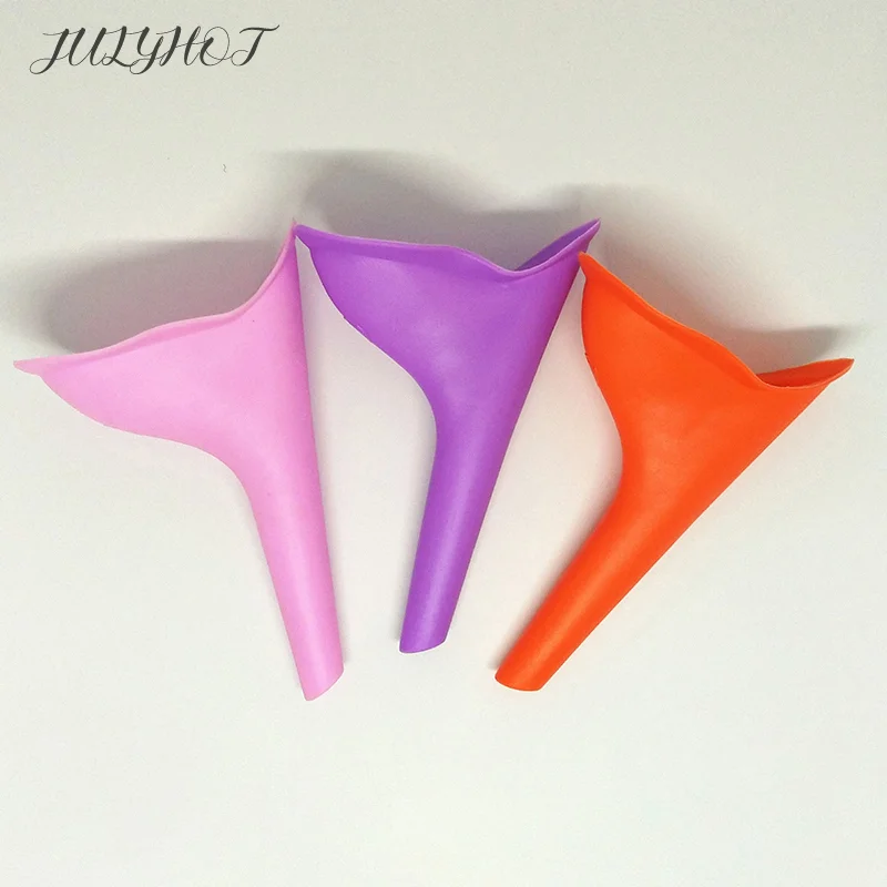 Women Urinal Outdoor Travel Camping Portable Female Urinal Soft Silicone / Disposable Urination Device