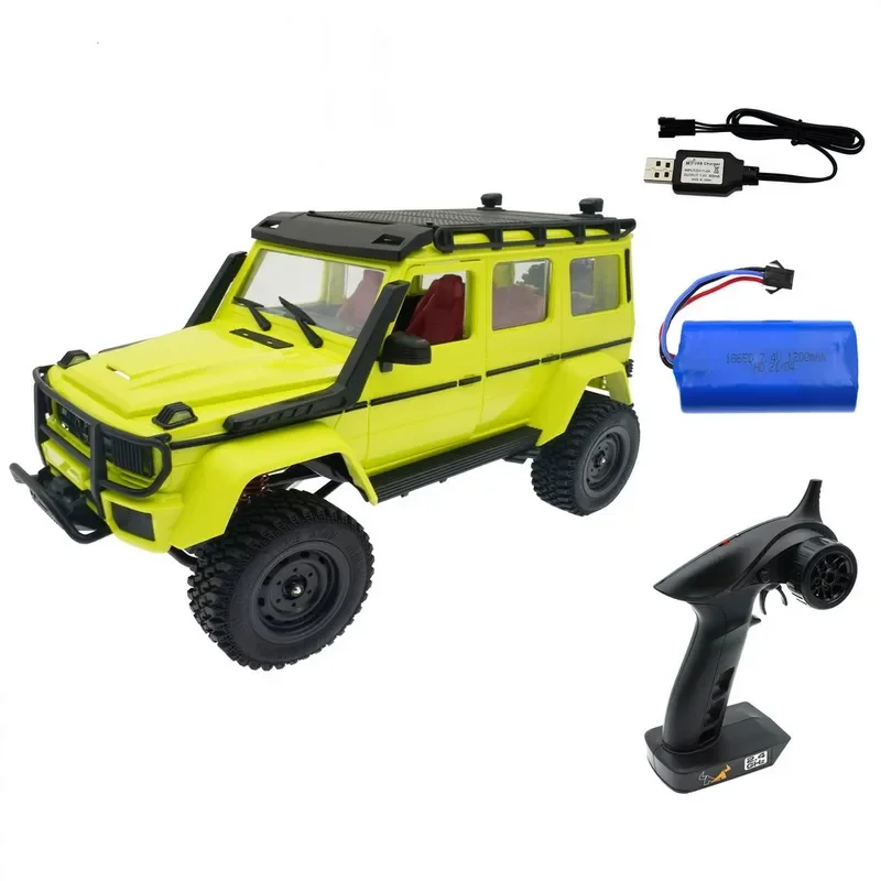 MN86S Camion telecomandato fuoristrada cingolato RC scala 1:12 2.4G 4WD con luci a LED Veicolo da arrampicata fuoristrada 4x4 aggiornato