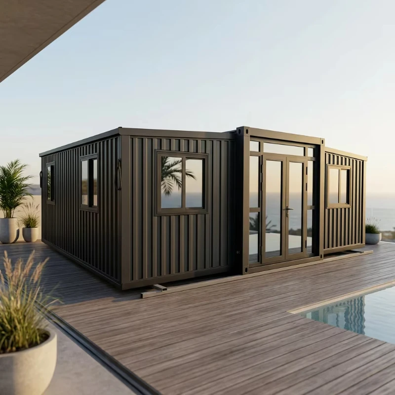 Yugong 40ft Flat Pack Container House 3 Bedroom Factory Wholesale MOQ 2 Sets Quick Build for Exhibition Hall
