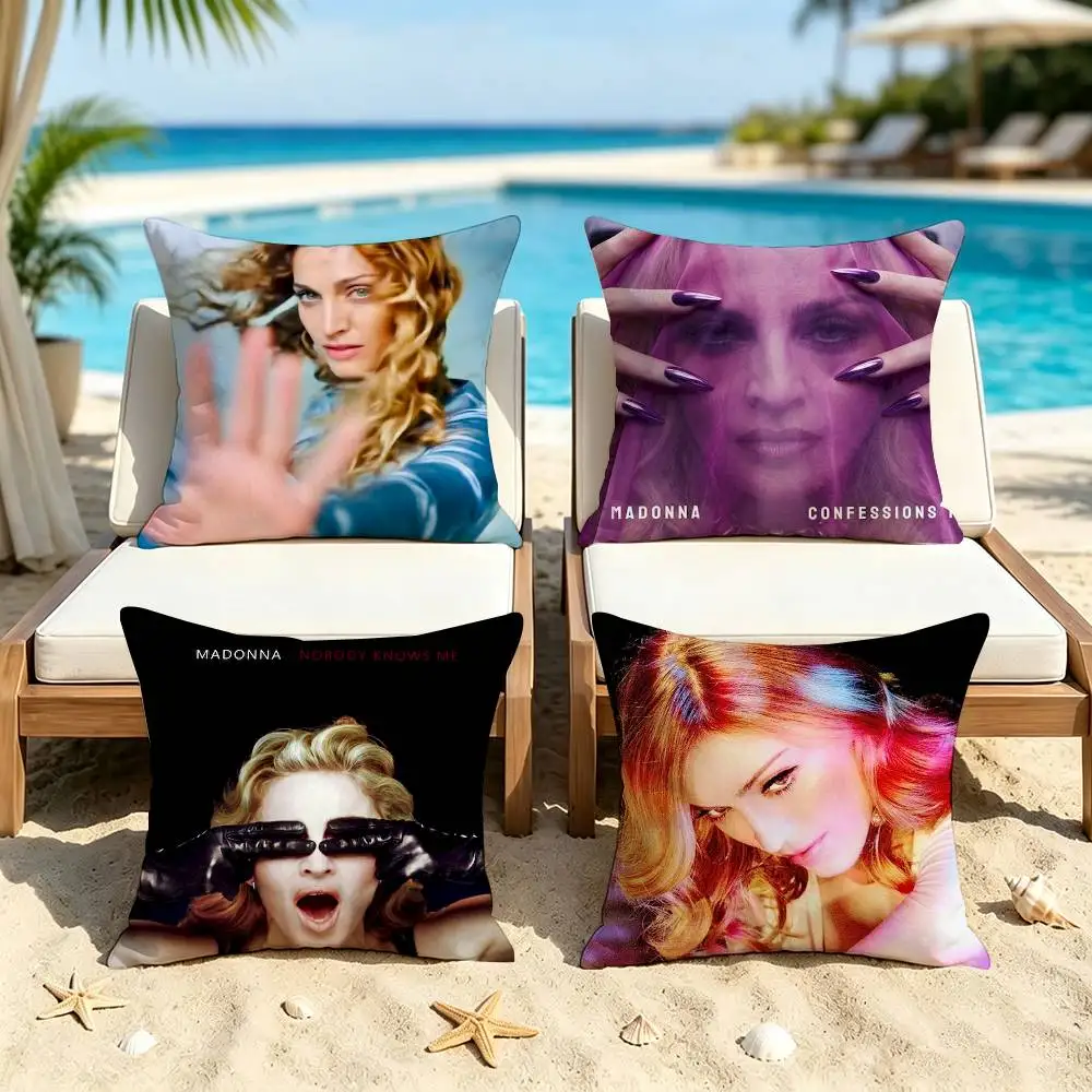 M-Madonna Confessions I Feel So Free Double-Sided Printed Cushion Cover Bedroom Bedside Sofa Pillow Case