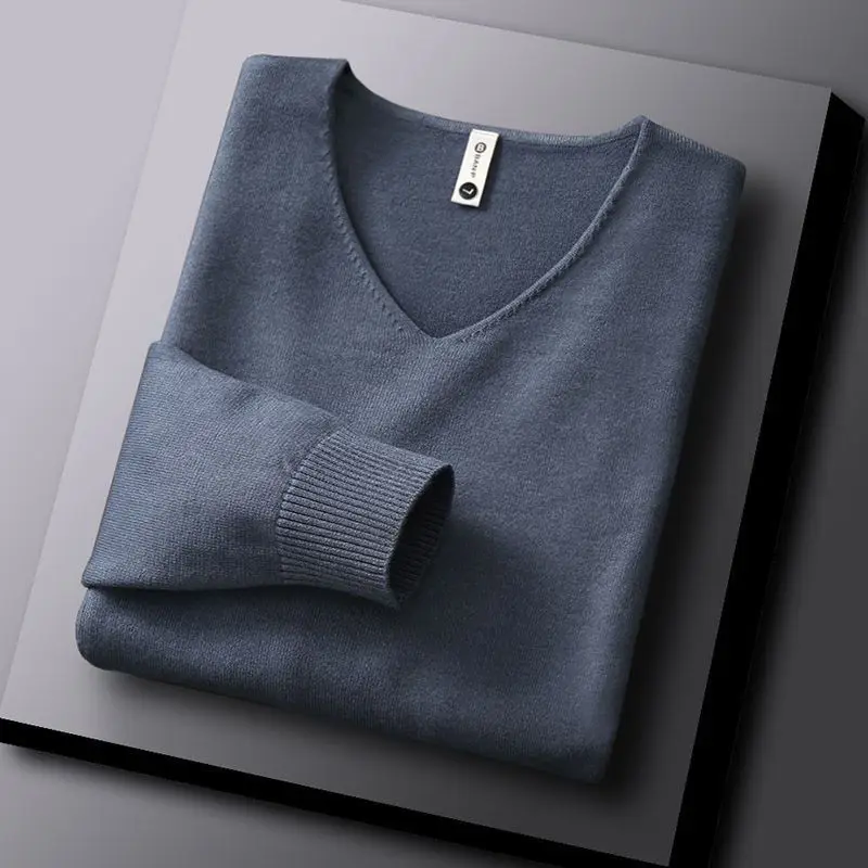 

Free Shipping Knitted Sweater Men Long Sleeve Solid Cotton Basic Top Male Slim Basic Plus Size Pullover Knitwear Men A150
