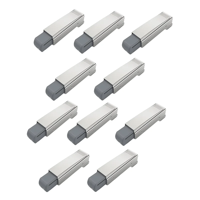 N04R 10 Pack Soft Close Motion Damper Mechanism For Full Overlay Hinges, Smooth Slow Straight-Arm, Clip Top Retrofitting