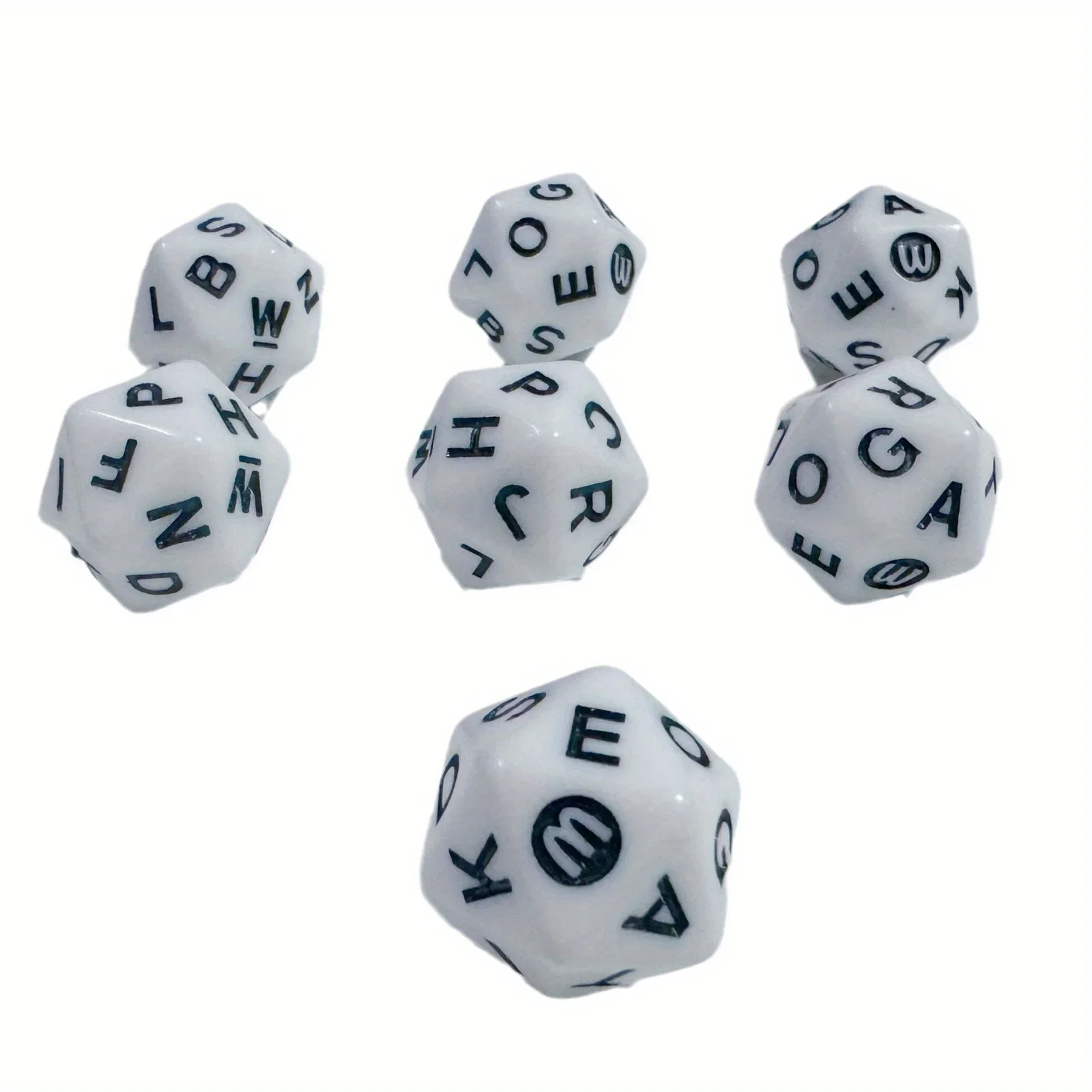 10 PCS/Set 20-sided Dice Games Accessories with English Letters