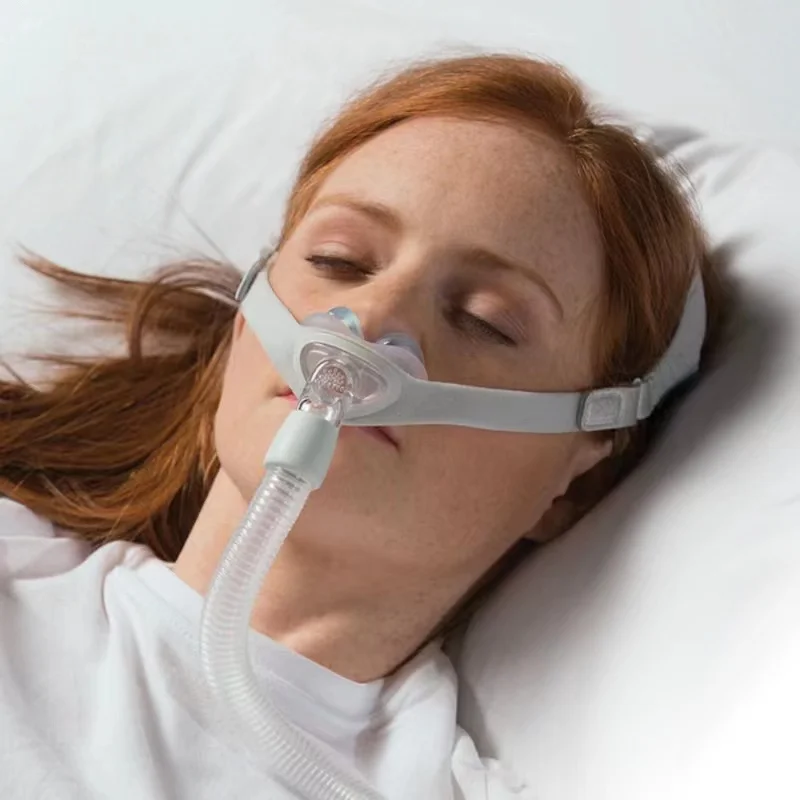 Respironics Nuance CPAP Nasal Pillow Mask With Headgear Strap and S/M/L Pillows For Sleep Apnea Stop Snoring